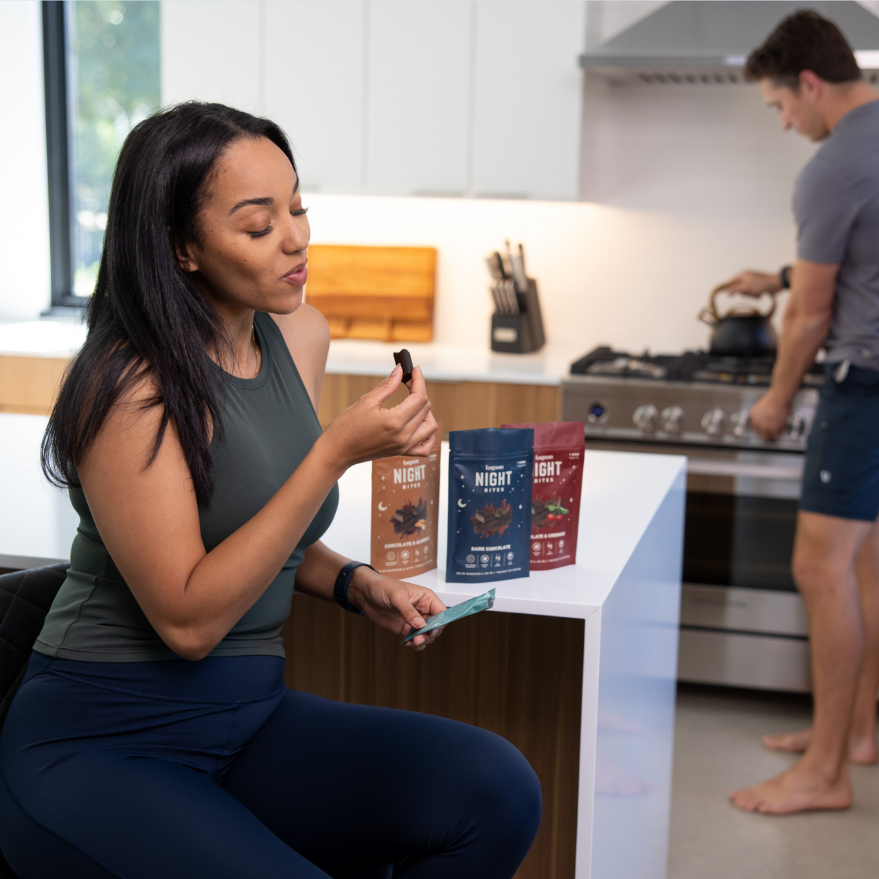 Dark Chocolate & Cherry Night Bites | Functional Nightly Sleep Supplement Chocolate Bars