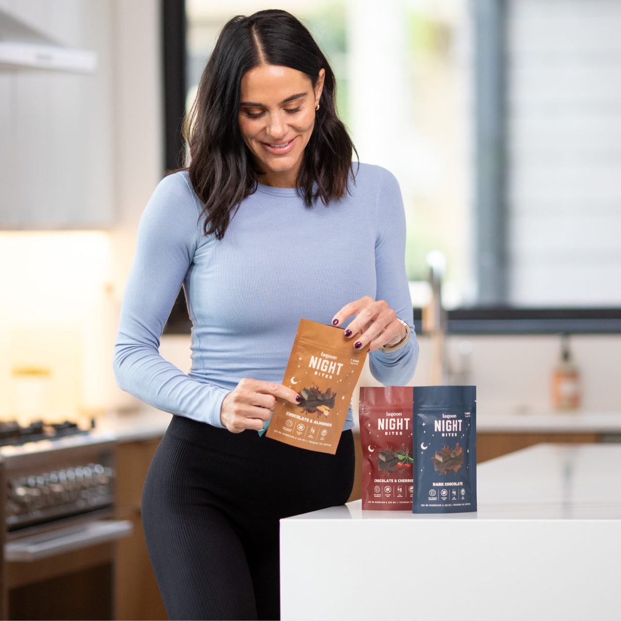 Dark Chocolate & Cherry Night Bites | Functional Nightly Sleep Supplement Chocolate Bars