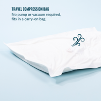 Thumbnail for Pillow Compression Travel Bag | Vacuum Sealed, No Pump or Vacuum Needed, Tear Resistant