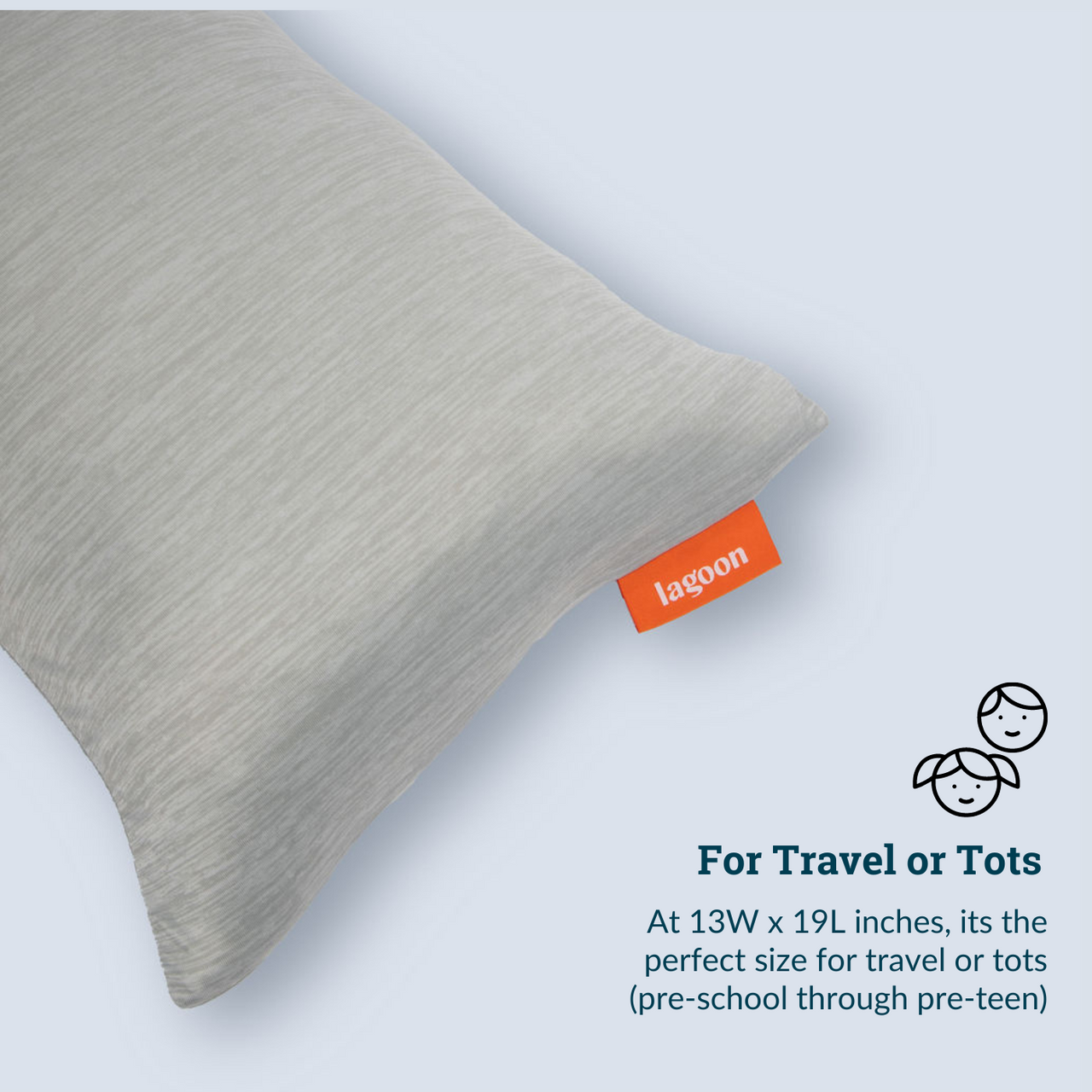 Fox Travel Pillow + Cooling Pillowcase | Kid-Friendly Sized Pillow