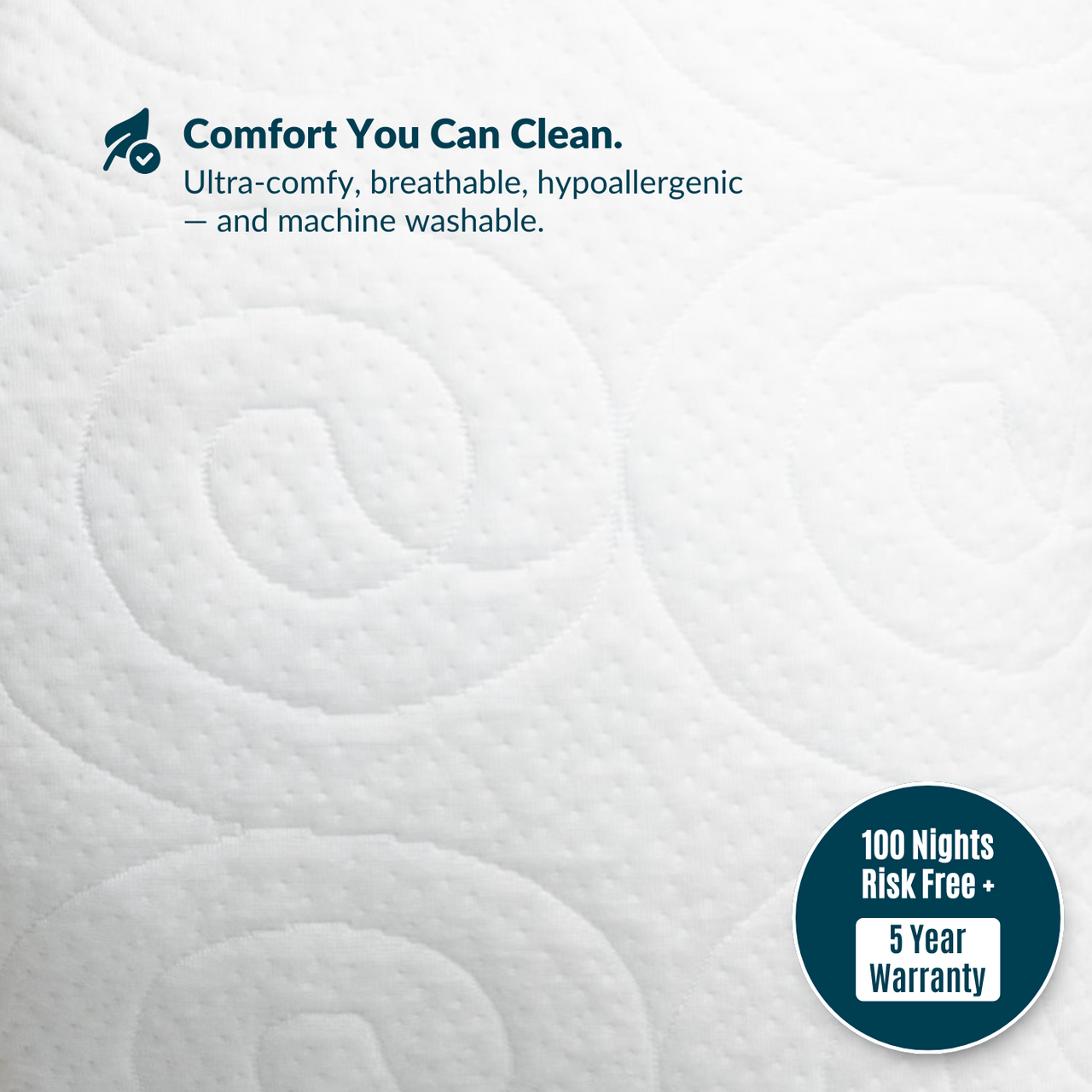 The Whale |  Cooling, Firmer CertiPUR-US Memory Foam Pillow