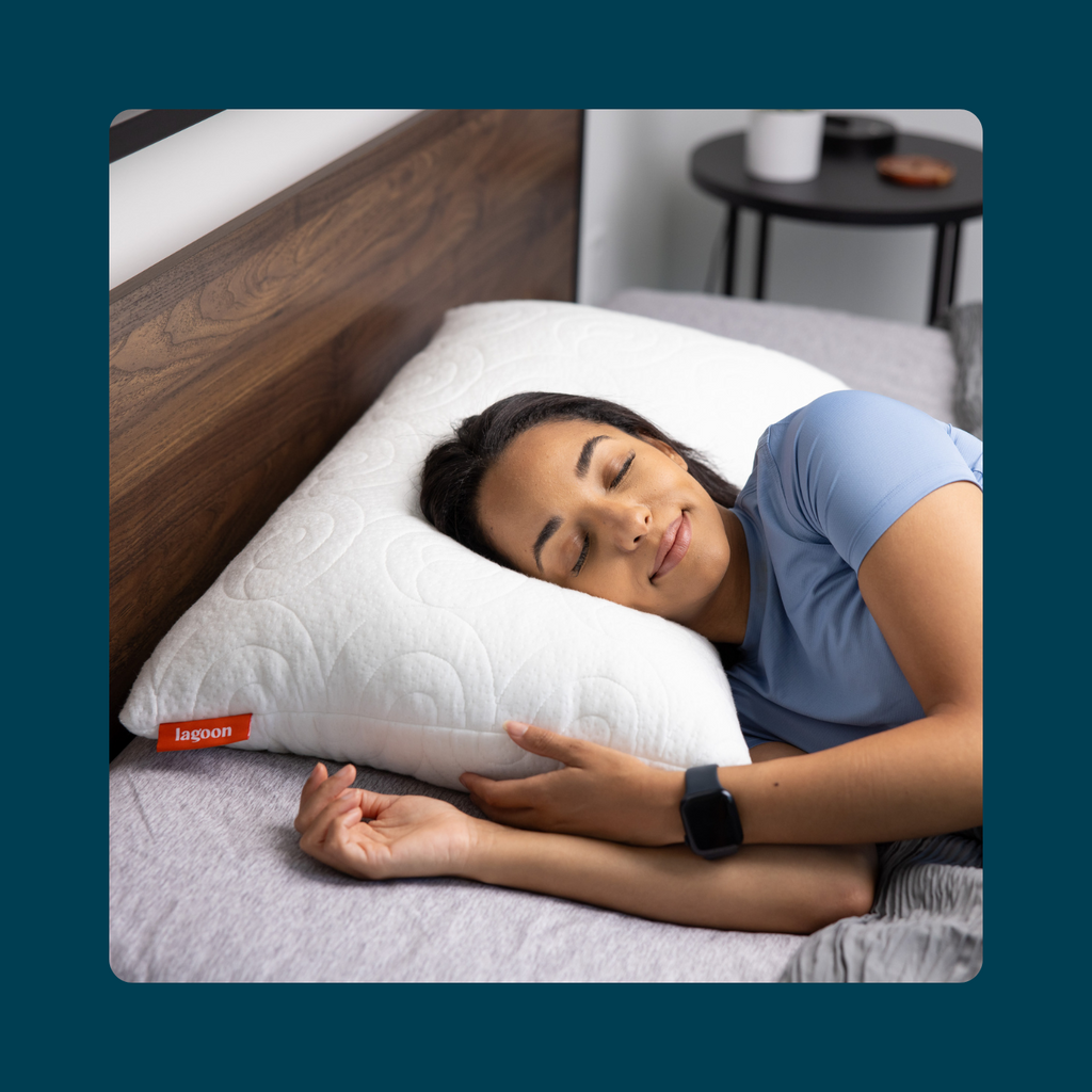 Midnight Lagoon Coral Pillow