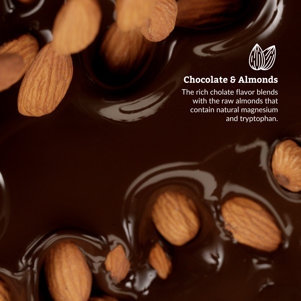 Chocolate & Almonds Night Bites | Functional Nightly Sleep Supplement Chocolate Bars
