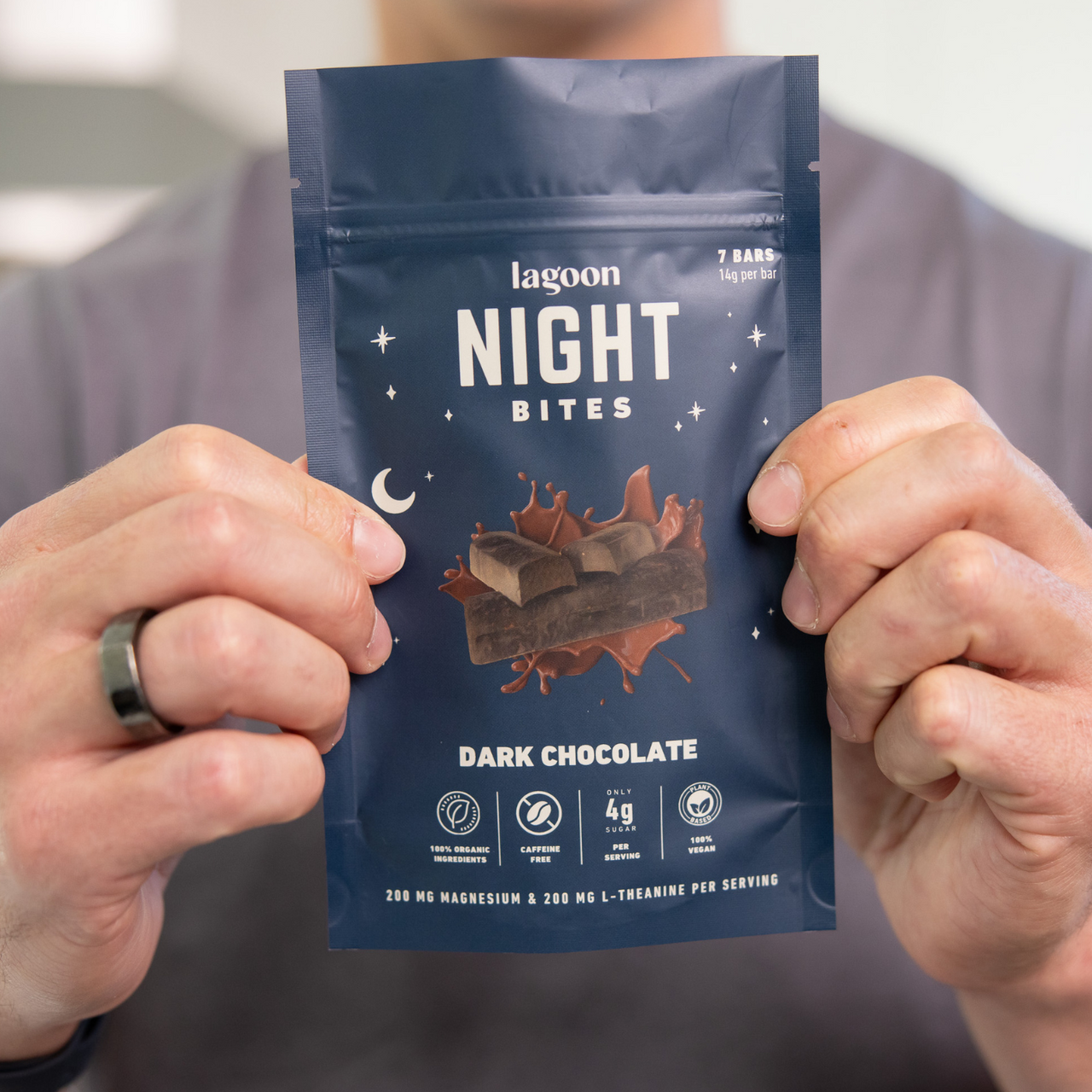 Dark Chocolate Night Bites | Functional Nightly Sleep Supplement Chocolate Bars