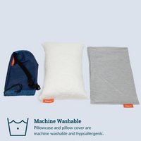Thumbnail for Travel Pillow + Cooling Pillowcase | Kid-Friendly Sized Pillow