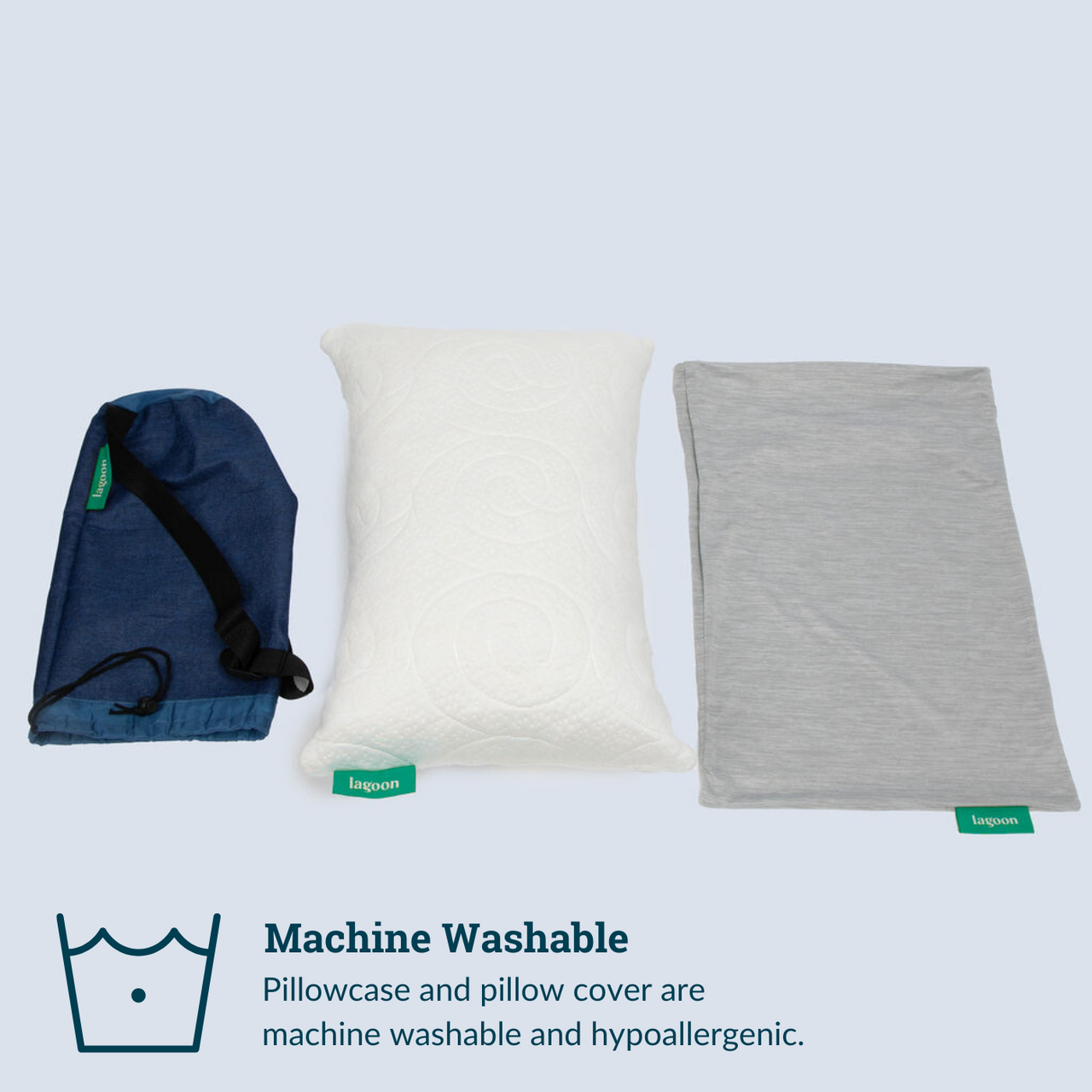 Travel Pillow + Cooling Pillowcase | Kid-Friendly Sized Pillow