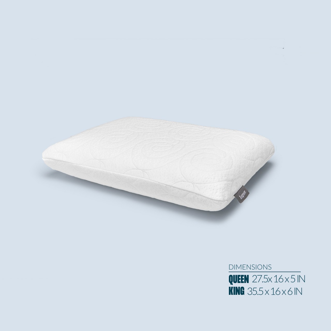 The Whale |  Cooling, Firmer CertiPUR-US Memory Foam Pillow